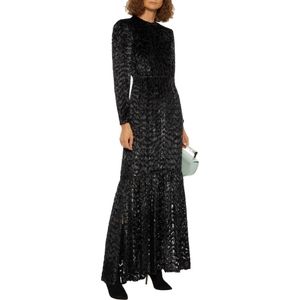 ALC Magnolia Gathered metallic devoré-velvet maxi